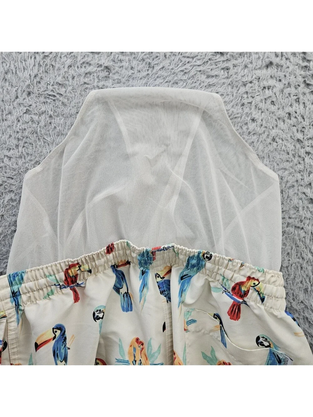 Chubbies Swim Shorts Trunks Large Parrots Birds Macaw Lined 5.5